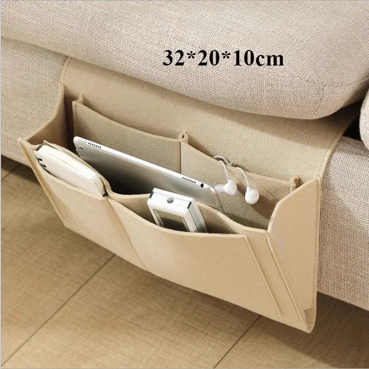 Bedside Storage Organizer Hanging Caddy Bed Holder Pockets Bed Pocket Sofa Organizer Pockets Book Felt Bed Holder Pockets Home