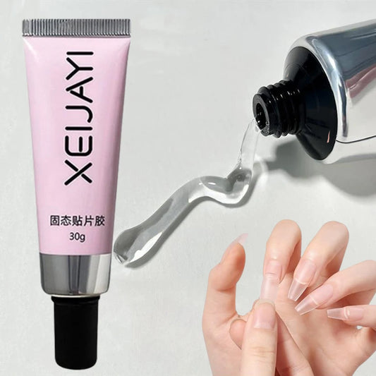 1PCS UV/LED Gel Nail Glue Crystal Clear Strong Adhesive For False Nails Rhinestone & Resin Gem Application Easy Removal