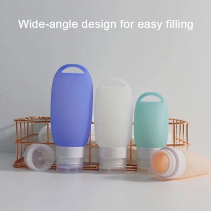 40/60/90ML Silicone Travel Bottles Leak Proof Refillable Travel Accessories Toiletries Containers Travel Cosmetic Tube #