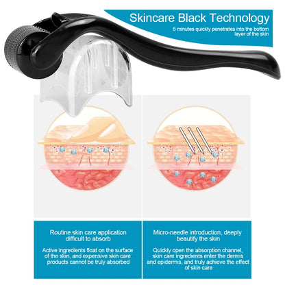 Beauty Derma Roller 540 Microneedle Roller Premium Micro Needling Roller for Men Women Skin Facial Beauty Micro Needle Roller