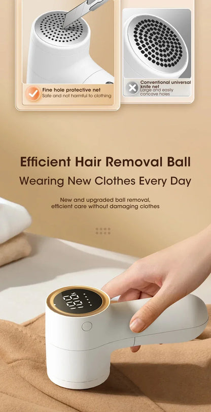 Lint Remover for Clothing Rechargeable Hair Ball Trimmer Fuzz Pellets Clothes Sweater Fabric Shaver Electric Fluff Lint Removers