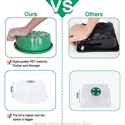 H7BF Seed Growing Box Vegetable Seed Sprout Hydroponic Tray Garden Supplies