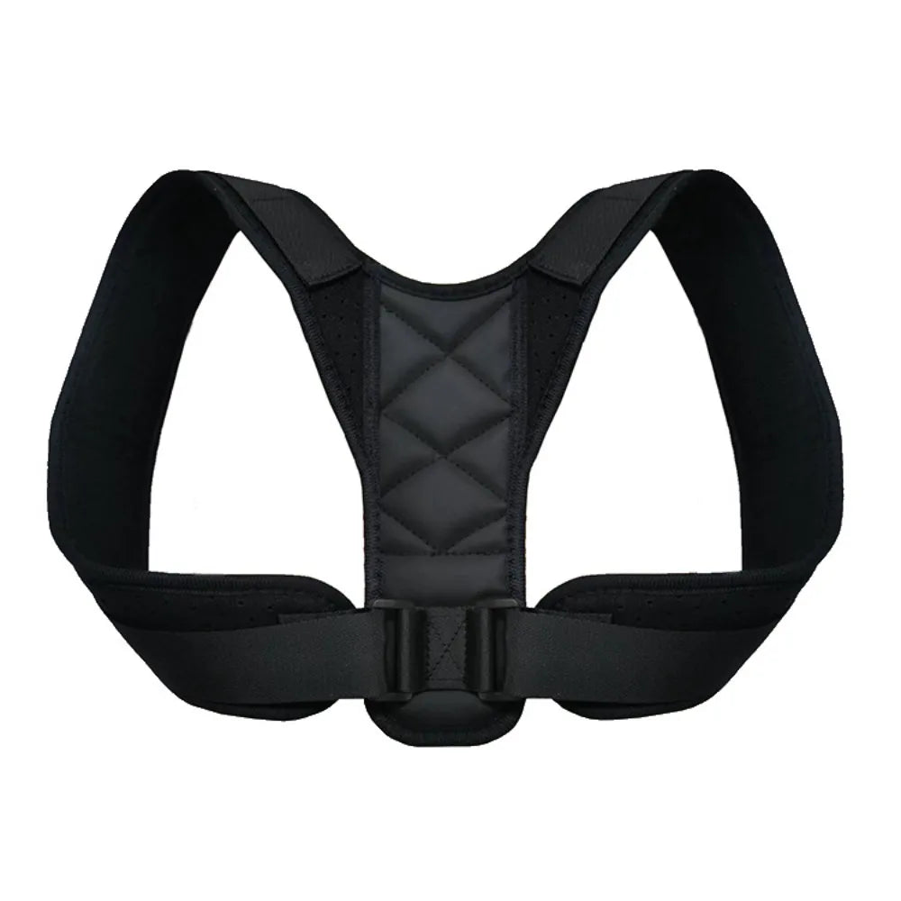 Polyester Back Straightener Adjustable Breathable Back Posture Corrector Black Support Back Brace Posture Corrector Fitness