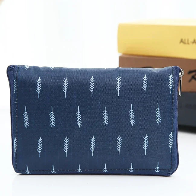 Waterproof Printing Reusable Shopping Bag Tote Bags Fashion Eco Friendly Shopping Bag Foldable Zipper Women's Handbags