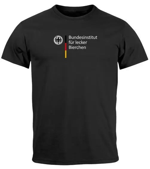 Mens T Shirt Alcohol Beer Federal Institute for Delicious Party