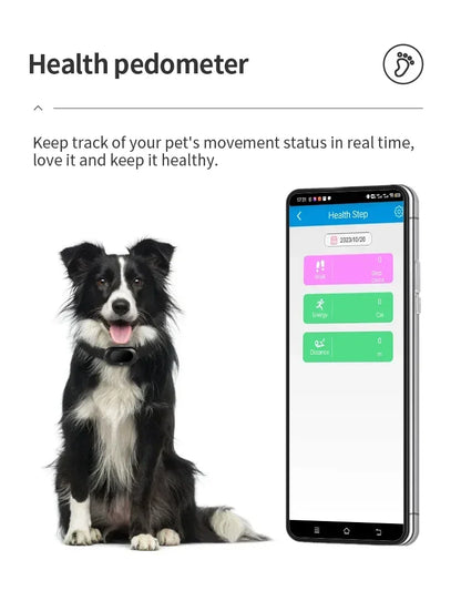 2G/ 4G GSM GPS Pet Tracker Voice Monitor, Pet Dog Gps Anti Loss Mini Tracker IP67 Waterproof Built-in 1300 MAh Battery Locator