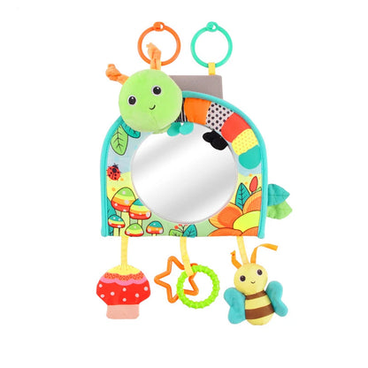 Baby Mirror Car Seat Toys Baby Rear Mirror Hanging Toys Kids Monitor Infant Tummy Time Toys Travel Toys Babies Carseat Toy Gifts