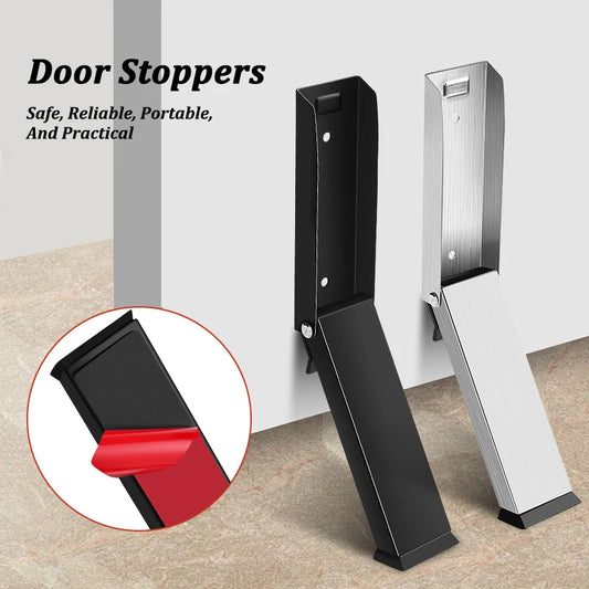 Stainless Steel Windproof Door Stopper Anti-collision Home Magnet Door Stapper Self Adhesive Door Anti-Slip Holder Doormat