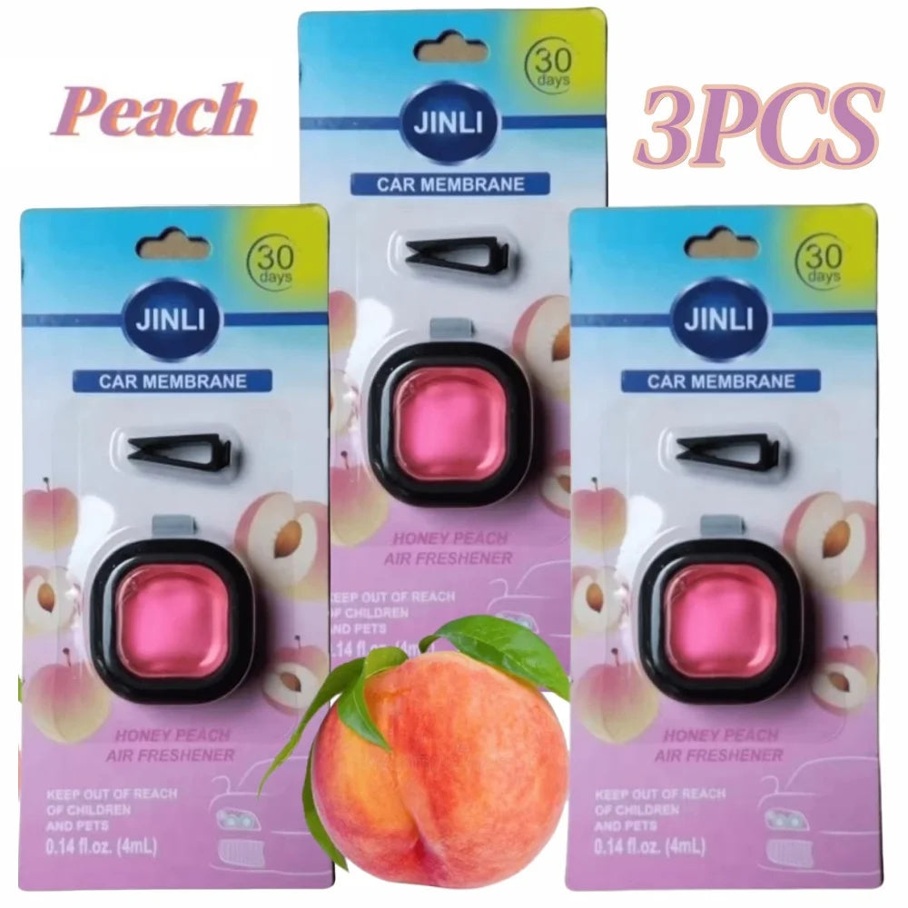 Long-Lasting Car Air Freshener Vent Clip Essential Oil Scented Odor Eliminator 0.14oz Alcohol-Free Fragrance for Fresh Car Smell