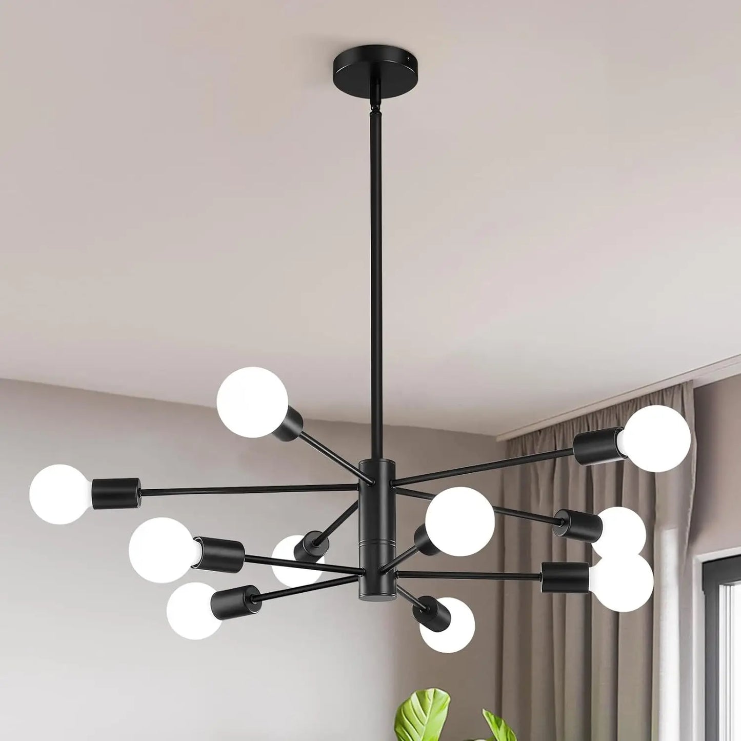 Decorative Living Room Chandelier Light 6/8/10/12 Lamps Heads Modern E27 Ceiling Chandelier Dining Room Bedroom Chandelier Lamp