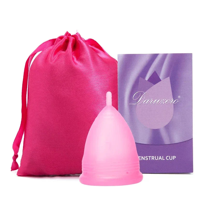Deluxe Medical Grade Silicone Menstrua Cup Menstrual Period Cup Feminine Hygiene Menstrual Cup Women Lady for Menstrual Period