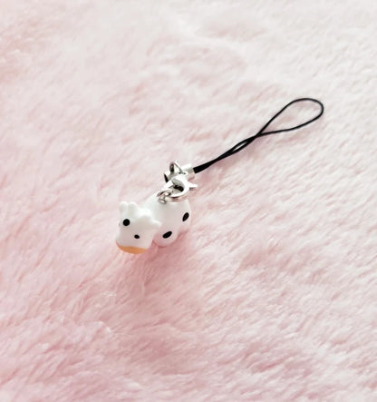 phone charm kawaii | anime phone charm | kawaii gift, birthday gift, kawaii phone charm, y2k phone charm, cow phone charm