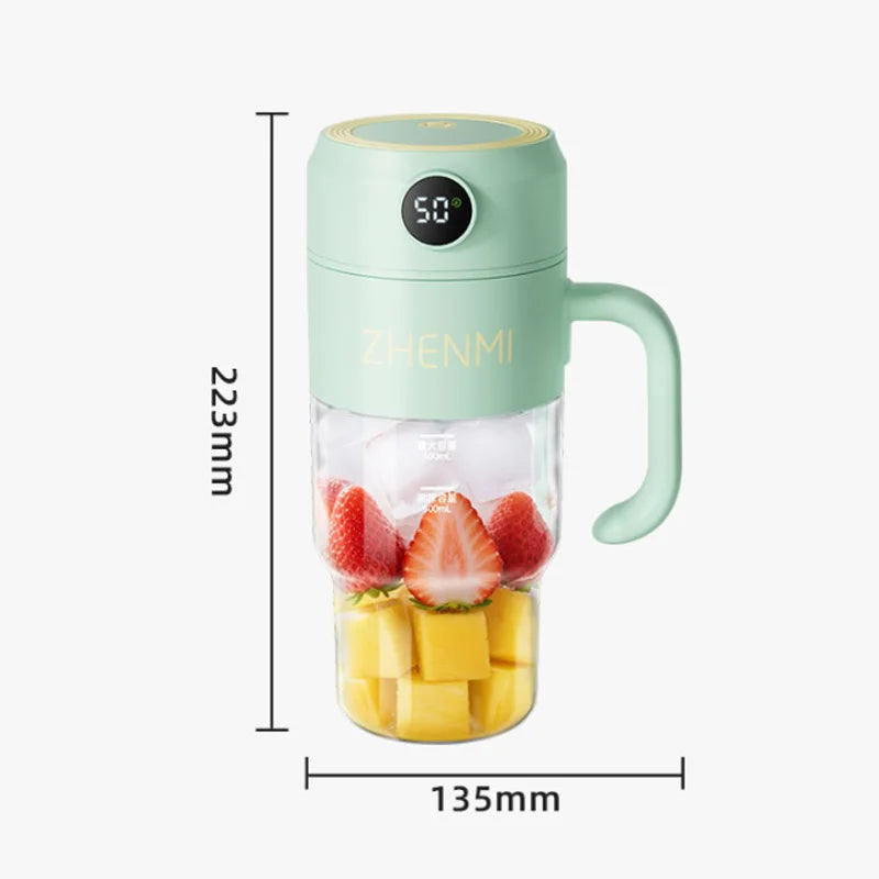 Portable Multifunction Fruit Juicer Blender 10 Blade Mini Ice Blender Smoothie Maker USB Charging Wireless Juice Extractor