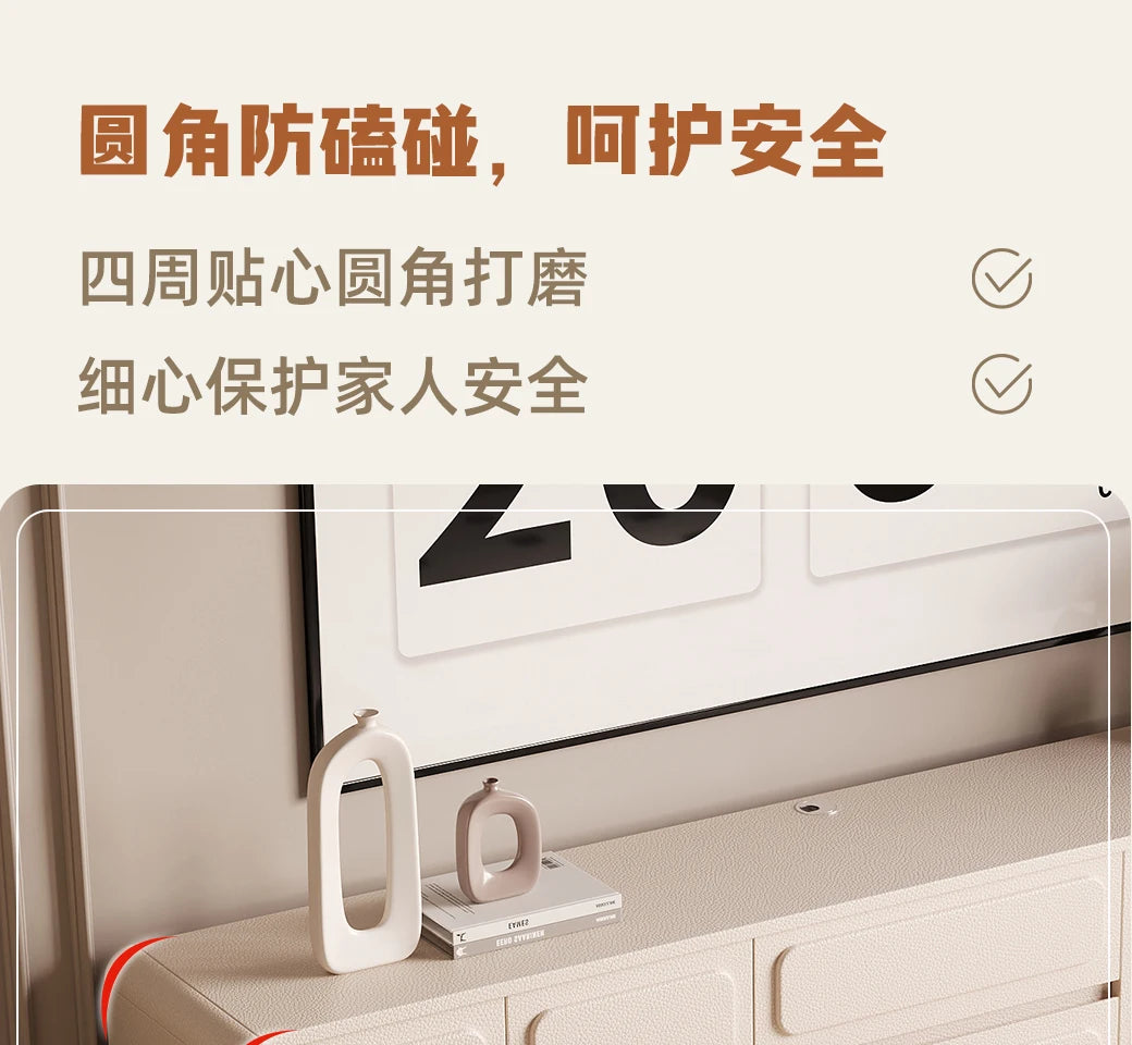 Trendy Floor Standing Living Room Decoration Cabinets Simple Modern Accent Cabinet Storage House Container Vitrina Furniture