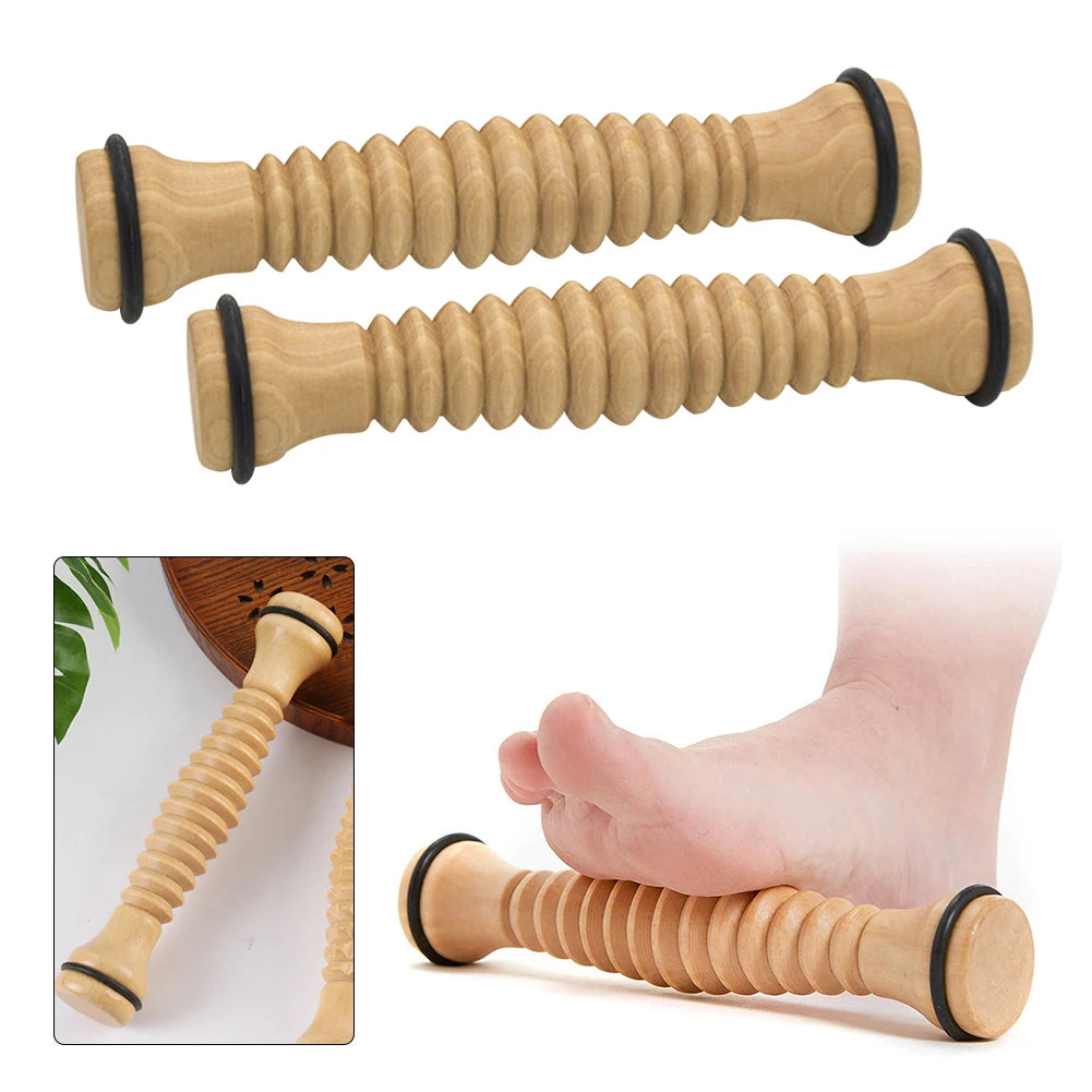 Home Wood Foot Massage Roller for Plantar Fasciitis Relief Deep Tissue Massage Tool Stress Relief Foot Massage Rpller Massager