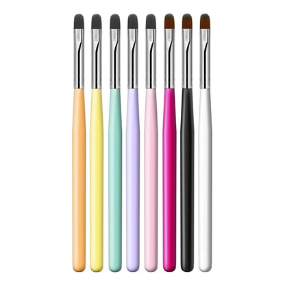 1-9PCS Nails Art Brush Pen 3D Tips Pattern Phototherapy Acrylic UV Gel Extension Builder Coating Painting Pen DIY Manicure Tools