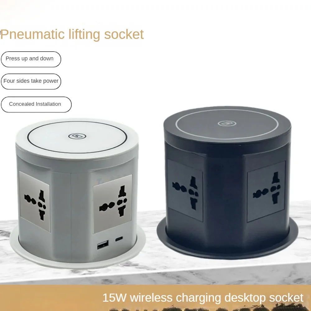 pop up outlet、pop up outlet for countertop、Office Conference Desktop Pop-Up Socket、Kitchen counter pop-up power socket