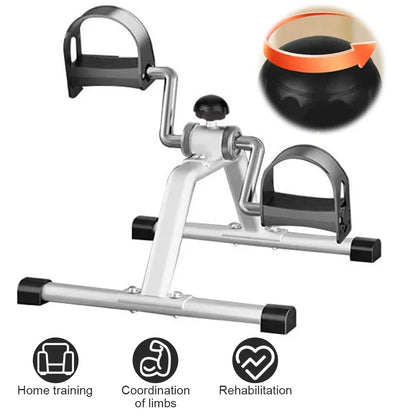 Portable Pedal Exerciser Under Desk Bike Pedal Exerciser Foot Peddler Machine Mini Bicycle Trainer for Indoor Leg Rehabilitation