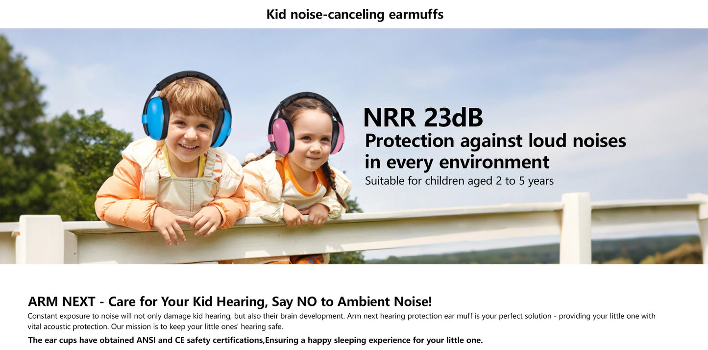 Baby Ear Protection for Babies and Toddlers Noise Reduction Earmuffs Baby Headphones Against Hearing Damage Improves Sleep