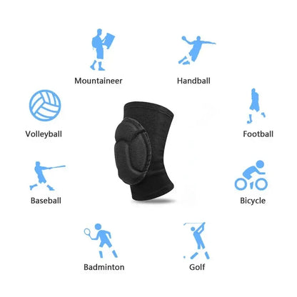 Indoor Fitness Sport Knee Pads Dance Yoga Ballet Safety Brace Breathable Anti-Collision KneeLet Basketball Soccer Sleeve