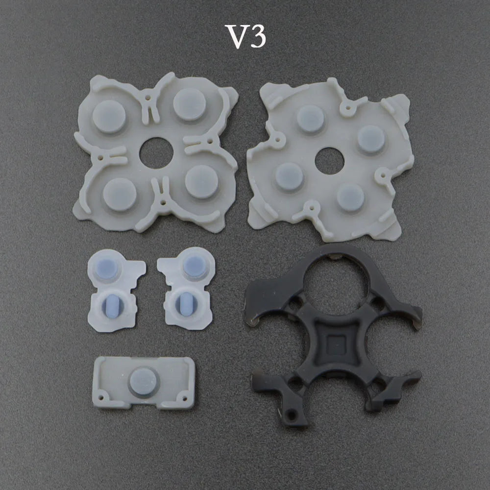 5/10Sets Conductive Rubber Pads for Playstation 5 PS5 Controller BDM 010 020 030 L1 R1 L2 R2 Adhesive Button Keypad Repair Part