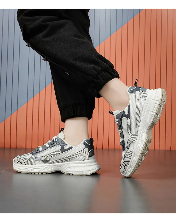 Sneakers Women Trends  Platform Shoes Lightweight Outdoor Sports Shoes Breathable Running Shoes Lace Up Casual