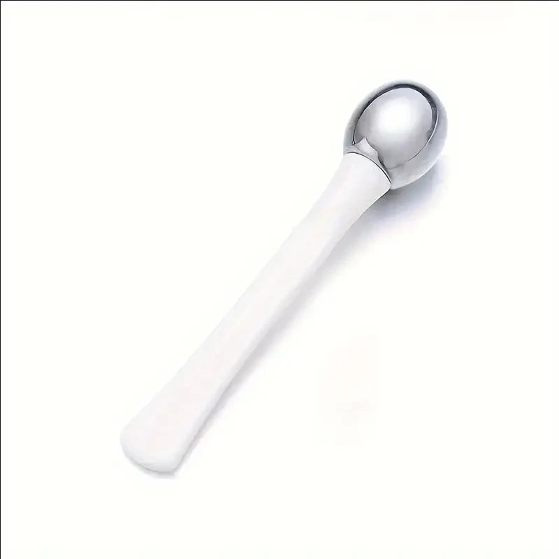 Stainless Steel Eye Cream Applicator with Roller Ball, Dual-Ended Massage & Application Tool, Facial Face Skin Care Tool