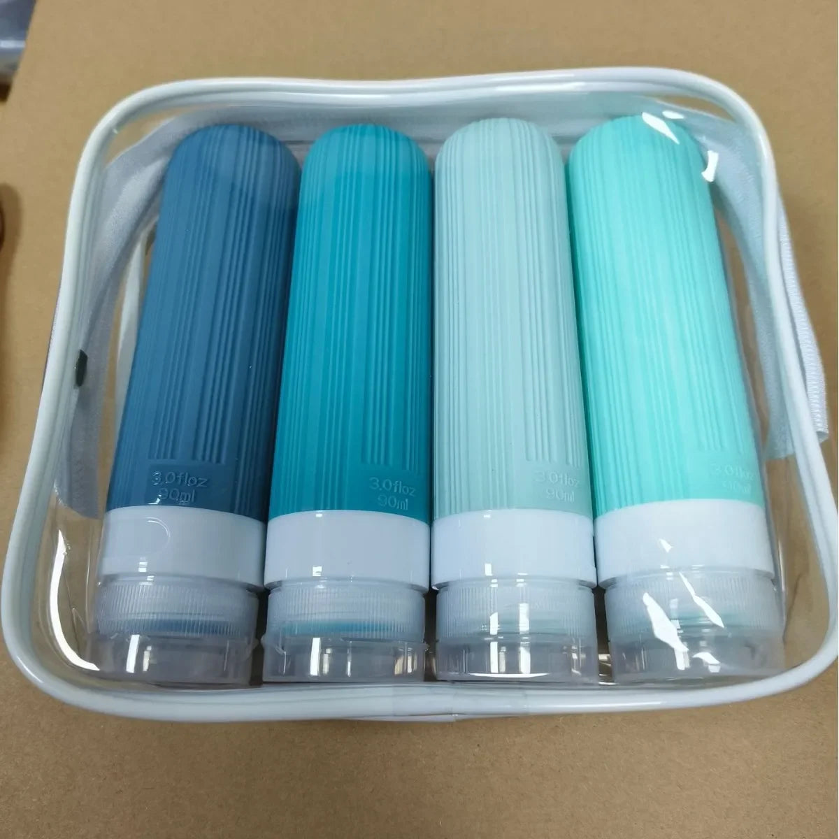 90ML Travel Bottle Set Refillable Lotion Shampoo Shower Gel Tube Bottling Cosmetic Empty Liquid Leak Proof Container Accessories