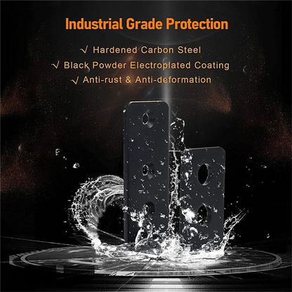 AAAEL-2 Pieces 2Inch X 4Inch Door Barrier Clips Heavy Duty Open Rod Bracket U Shape Bracket For Barn Shed Garage Gate Durable