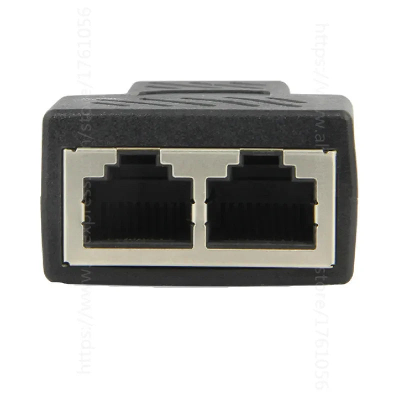 1 To 2 Ways RJ45 LAN Ethernet Network Cable Female Splitter Connector Adapter For Laptop Docking Stations