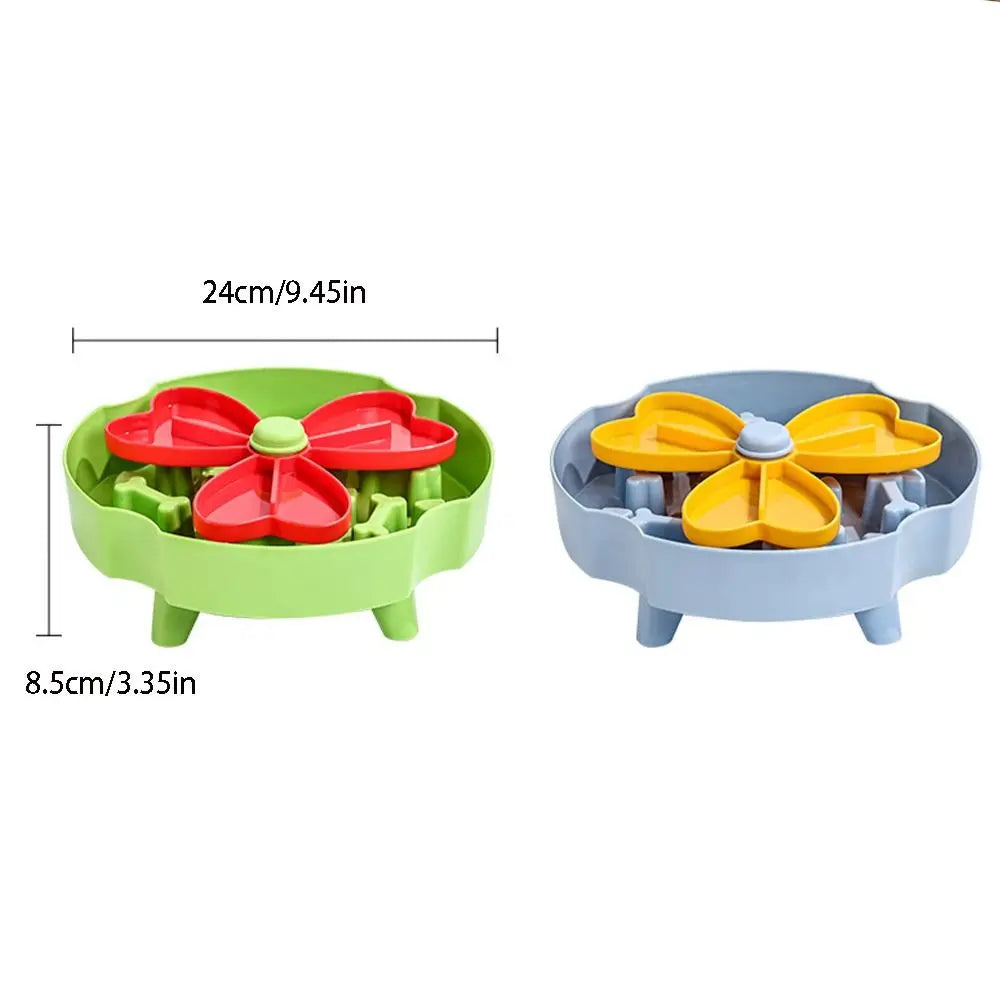 Funny Anti Choking Dog Slow Food Bowl Rotating Interactive Pet Feeding Toy Durable Anti Slip Puppy Training Toy Gift