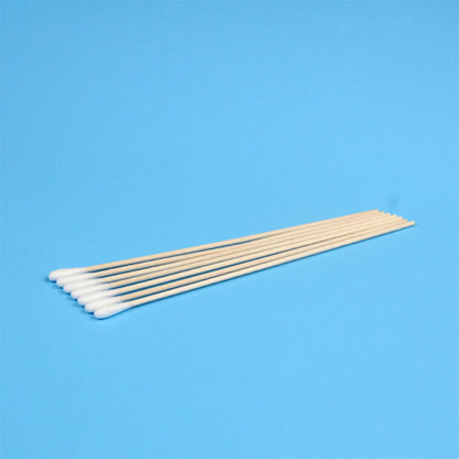200pc Cotton Swab 6-Inch Single Head Degreased Wood Swab Cotton Swab Long Birch Wood Swab Cotton Swab Purification Cotton Swab