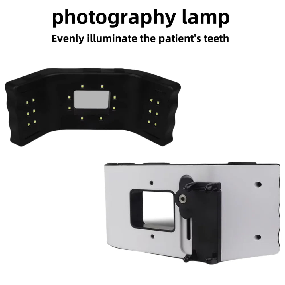 Dental Photography Kit with LED Light for Mobile Phone Oral Filling Photos Video Dentistry Camera Equipment Teeth Examination