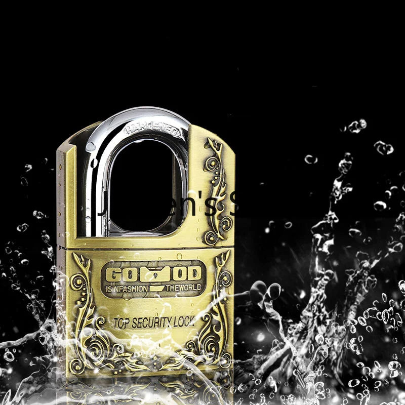 Strong Padlock with Key Outdoor Door Locks Classical Solid Dormitory Lock Anti-theft Warehouse Barn Big Cabinet Rustproof Locks