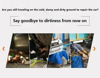 Rolling Knee Protection Pad with Wheels Built in Foam Padded Per for Car Repairman, Fitter, Repairman, Protective Gear Pulley