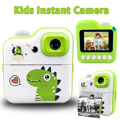 Kids Thermal Print Camera Instant Photo Printing Camera 1080P HD Digital Camera Toys Parent-child Interaction Camera Toys Gifts