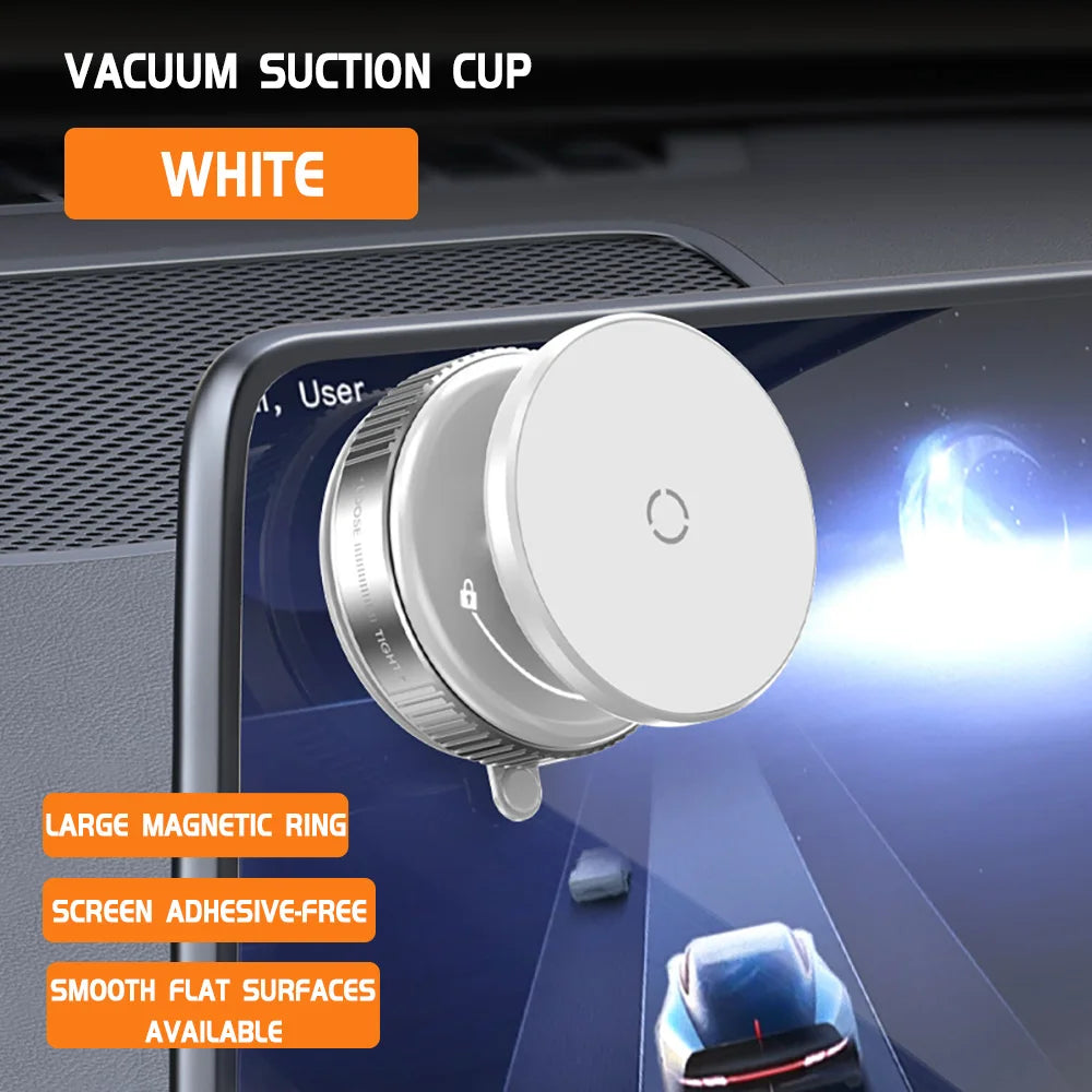 Car Phone Holder Magnetic Mount 360° Rotating Vacuum Adsorption Strong Magnet For iPhone 12 13 14 15 Pro Max