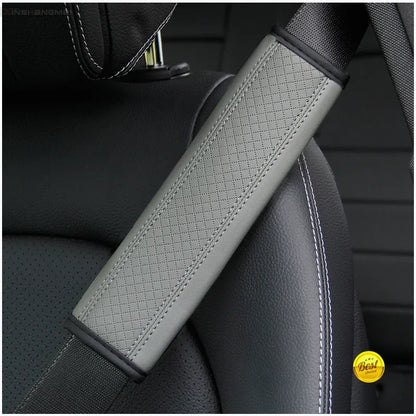 Car accessories seat belt PU Leather Safety Belt Shoulder Cover Breathable Protection Seat Belt Padding Pad Auto Interior Access