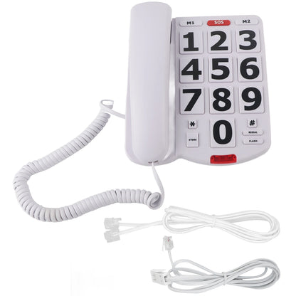 Big Button Phone Wired Big Button Landline Phone with Easy to Read Big Buttons and Super Loud Ringtones