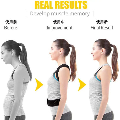Back Posture Corrector Trainer Adjustable Shoulder Brace Straight Holder Clavicle Support for Men Women Adult Children Belt