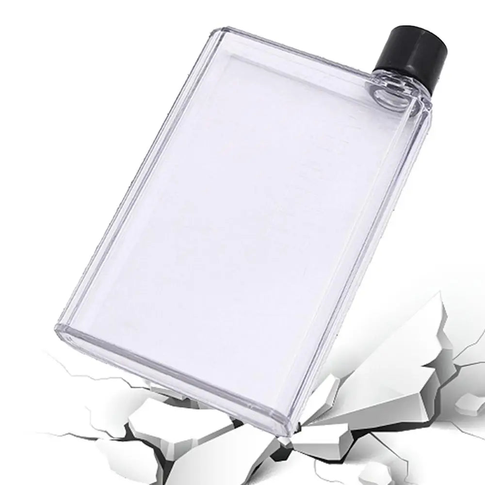 Flat Bottle Portable Stylish Drink Bottle BPA Free Water Bottle 350ml/420ml Book Drink Water Bottle For Sports Travel School