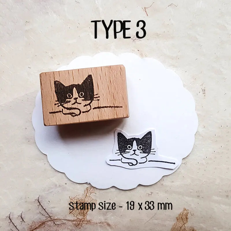 Stamp Scrapbooking Supplies Flower Petal Birds Stationary Kawaii Wooden Stamps