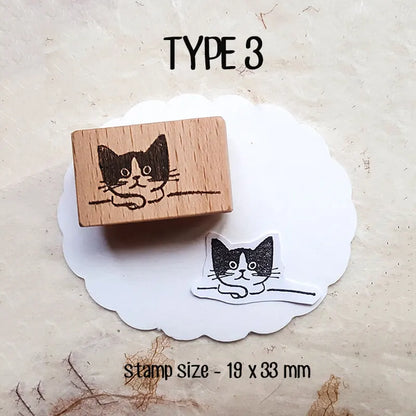Stamp Scrapbooking Supplies Flower Petal Birds Stationary Kawaii Wooden Stamps