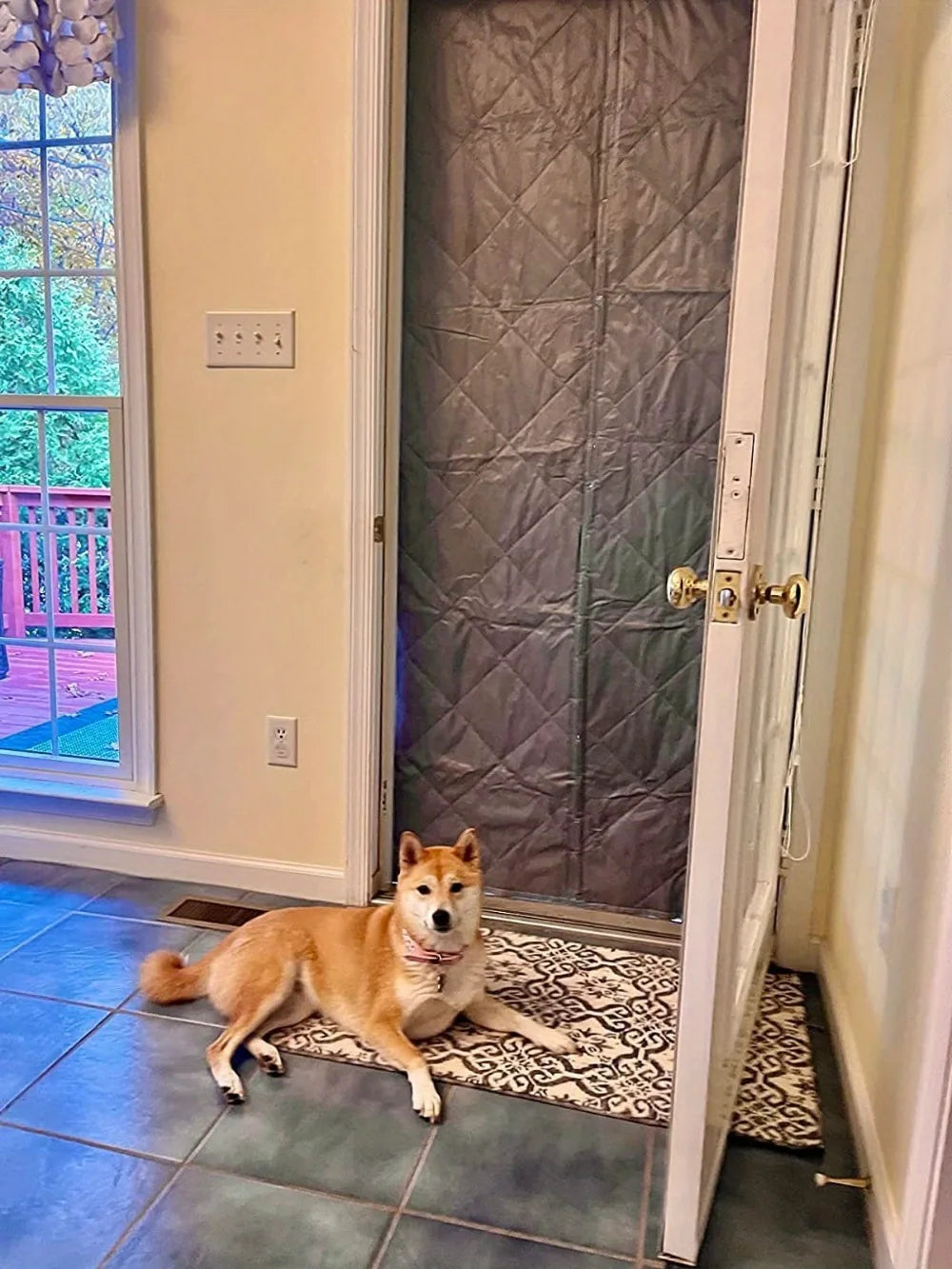 Winter Door Curtain Windproof Warm Partition Curtain Magnetic Door Curtain Punch-free Door Curtain Bedroom Block PU Curtain