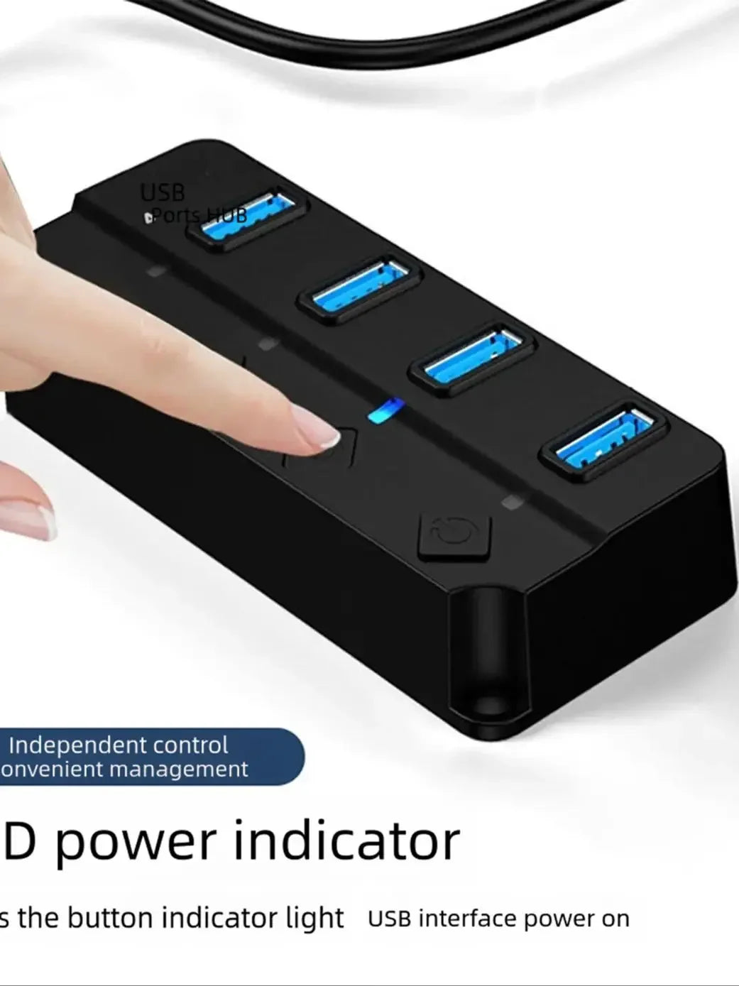 USB 3.0 Power Adapter 4/7 Port Multi USB Splitter Hub 3.0 USB Hub Multiple Expander Switch 30CM Cable Hub Docking Stations