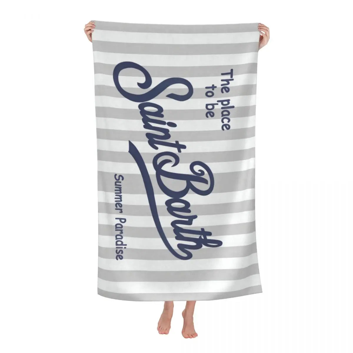 S-Saint B-Barth Beach Towel for Adults – Soft, Absorbent, and Lightweight for Travel
