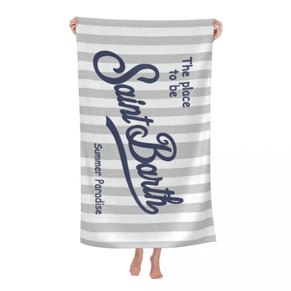 S-Saint B-Barth Beach Towel for Adults – Soft, Absorbent, and Lightweight for Travel