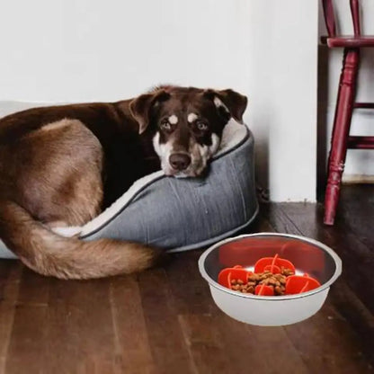 Dog Supplies Silicone Dog Slow Feeder Safe Soft Pet Slow Food Bowl Nonslip Anti Choking Puppy Feeding Bowl Small Dogs