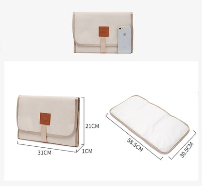 Foldable Diaper Changing Pad 60*30Cm Newborn Portable Baby Changing Mat Nappy Waterproof Durable Nylon Baby Diaper Sheet
