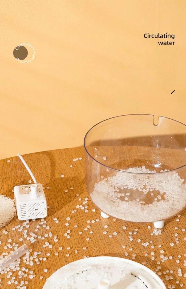 1L USB Electric Mute Pet Water Fountain Automatic Cat Drinking Bowl Filter Quiet Dispenser with Carbon Filter for Fresh Water